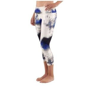 Lululemon Wunder Under Crop Size 6 Milky Way Multi Luon Blue White Tie Leggings